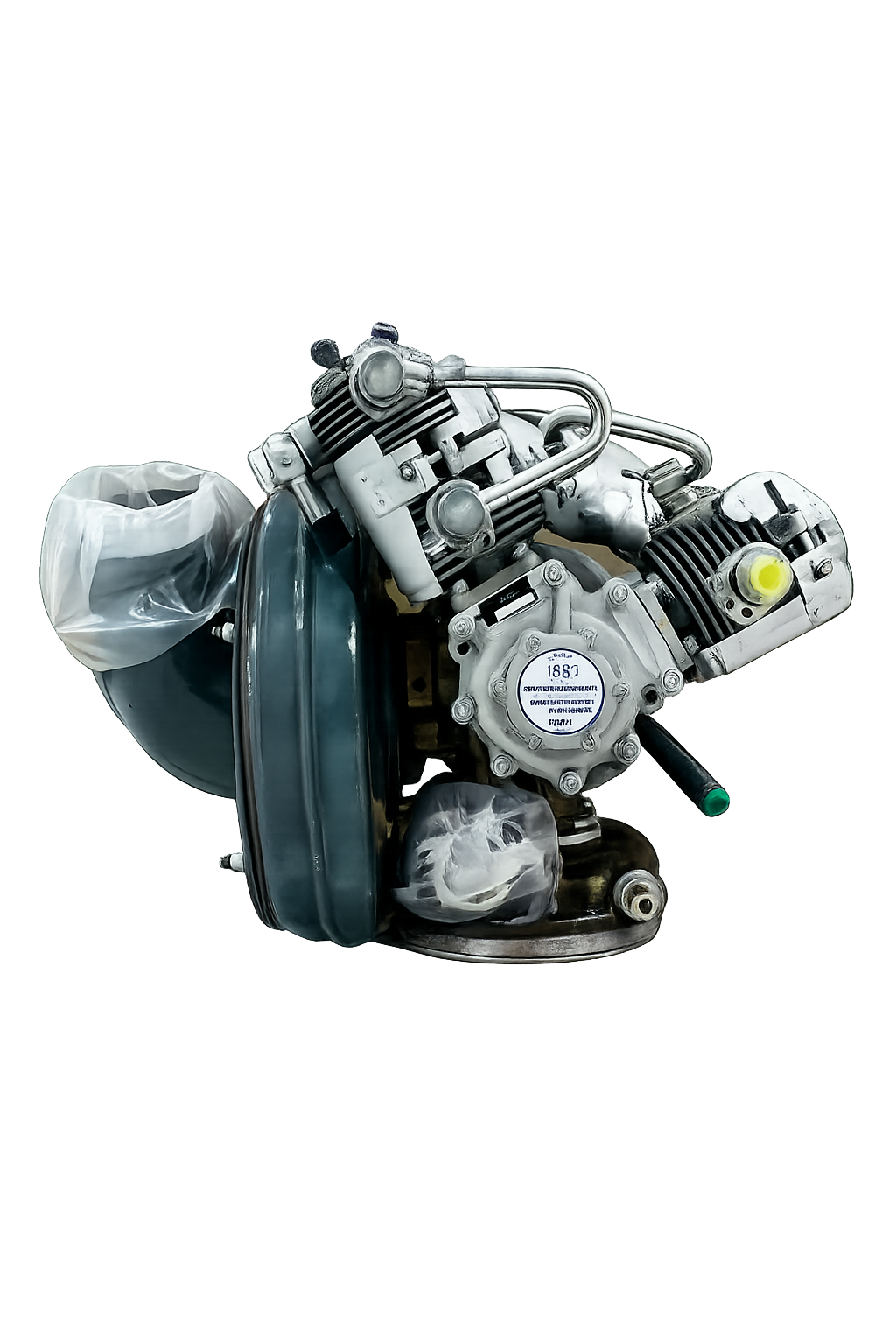 Complete package compressor with blower and drainage pump